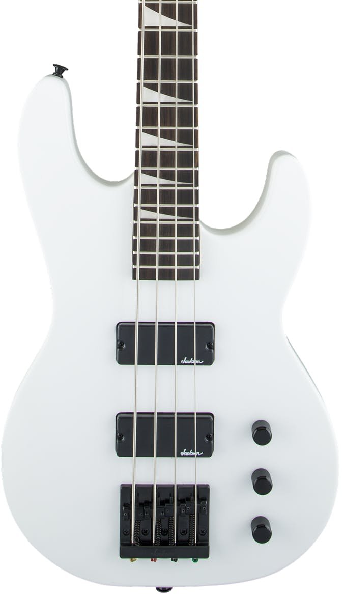 Jackson JS2 Concert Bass Guitar in Snow White with Amaranth